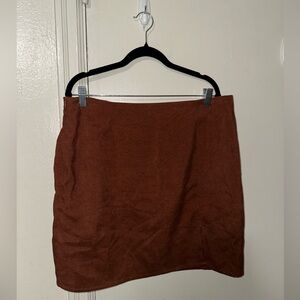 Brown Mini Skirt🍂